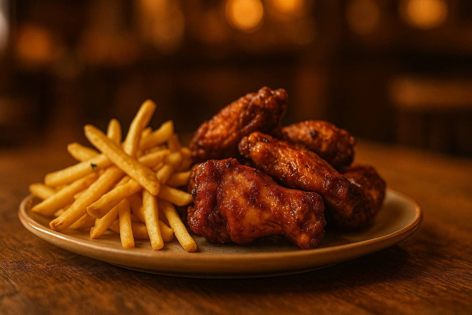 Chicken Wings, Frites